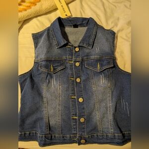 Denim Vest Xl